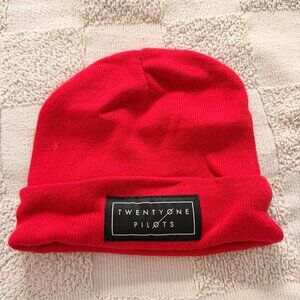 Twenty One Pilots Red Knit Beanie – One Size